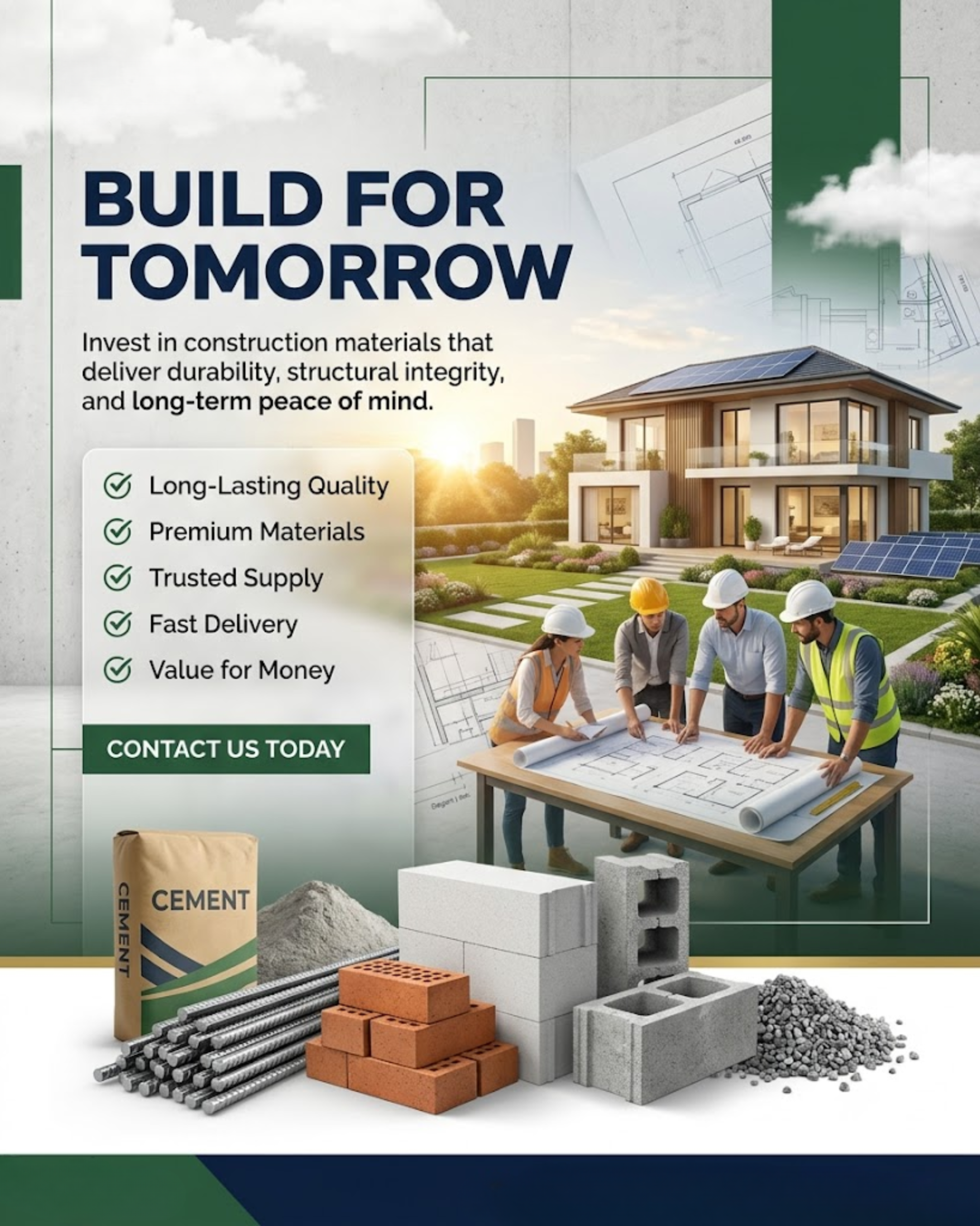 Construction Materials digital marketing and automated B2B content posting