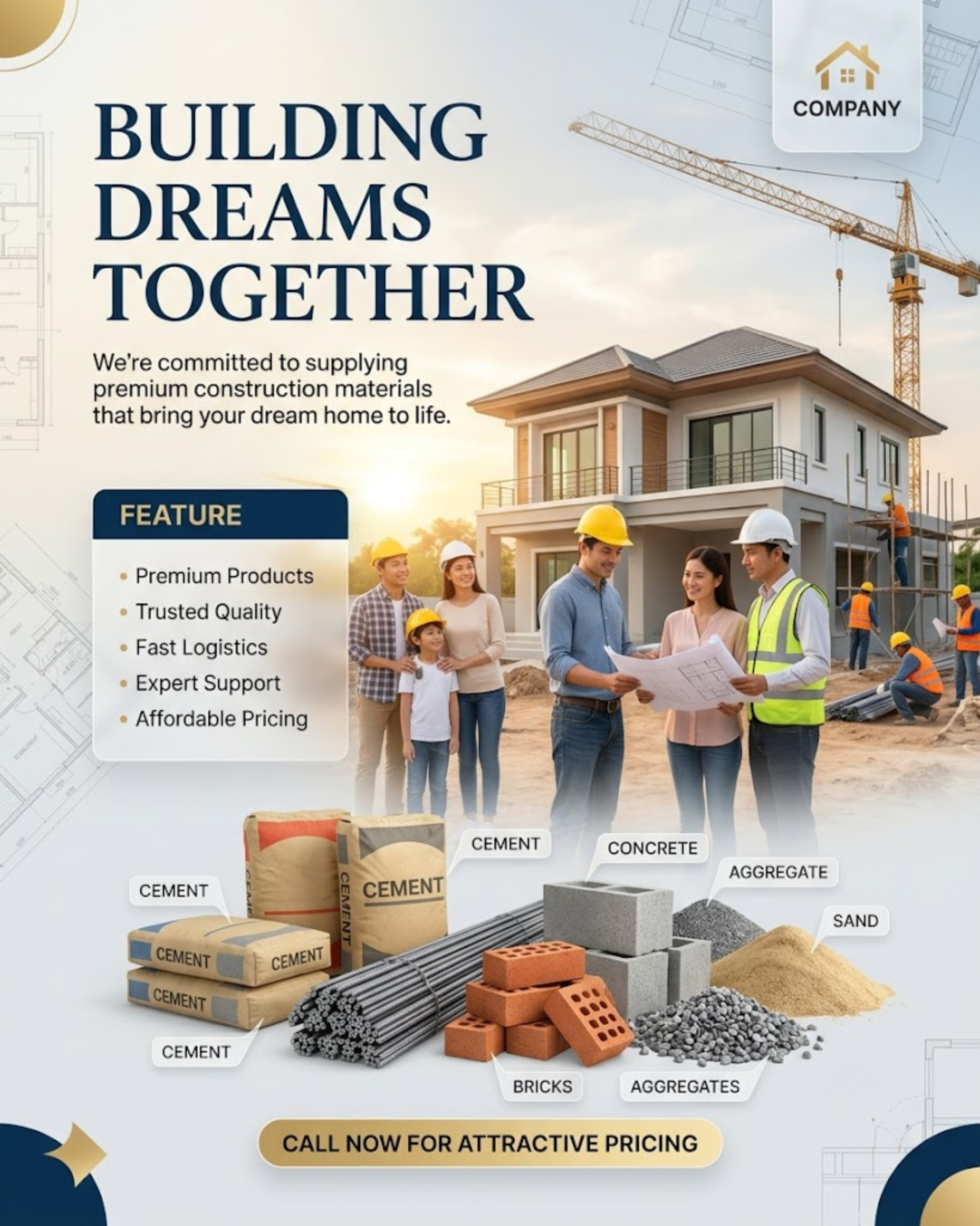 Construction Materials Showcase content for Construction Materials social media automation