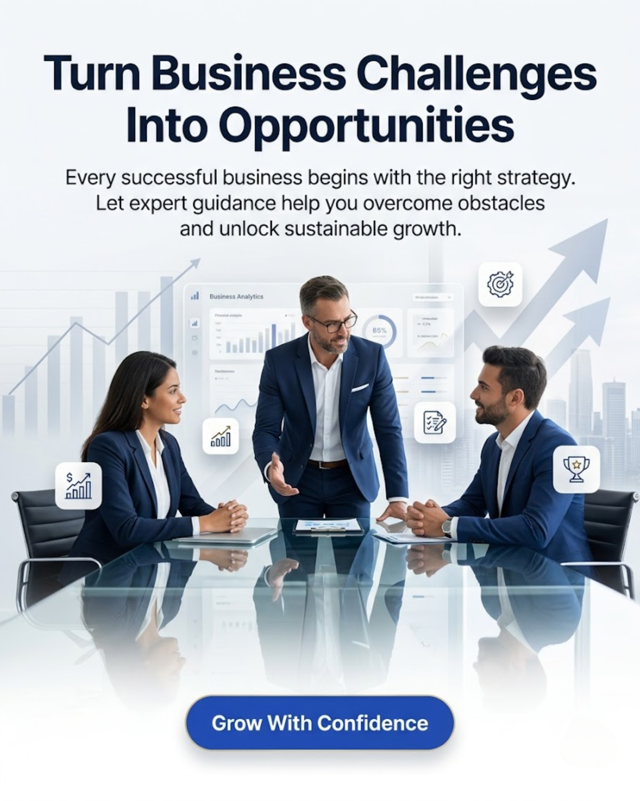 Business Consulting Showcase content for Business Consulting social media automation