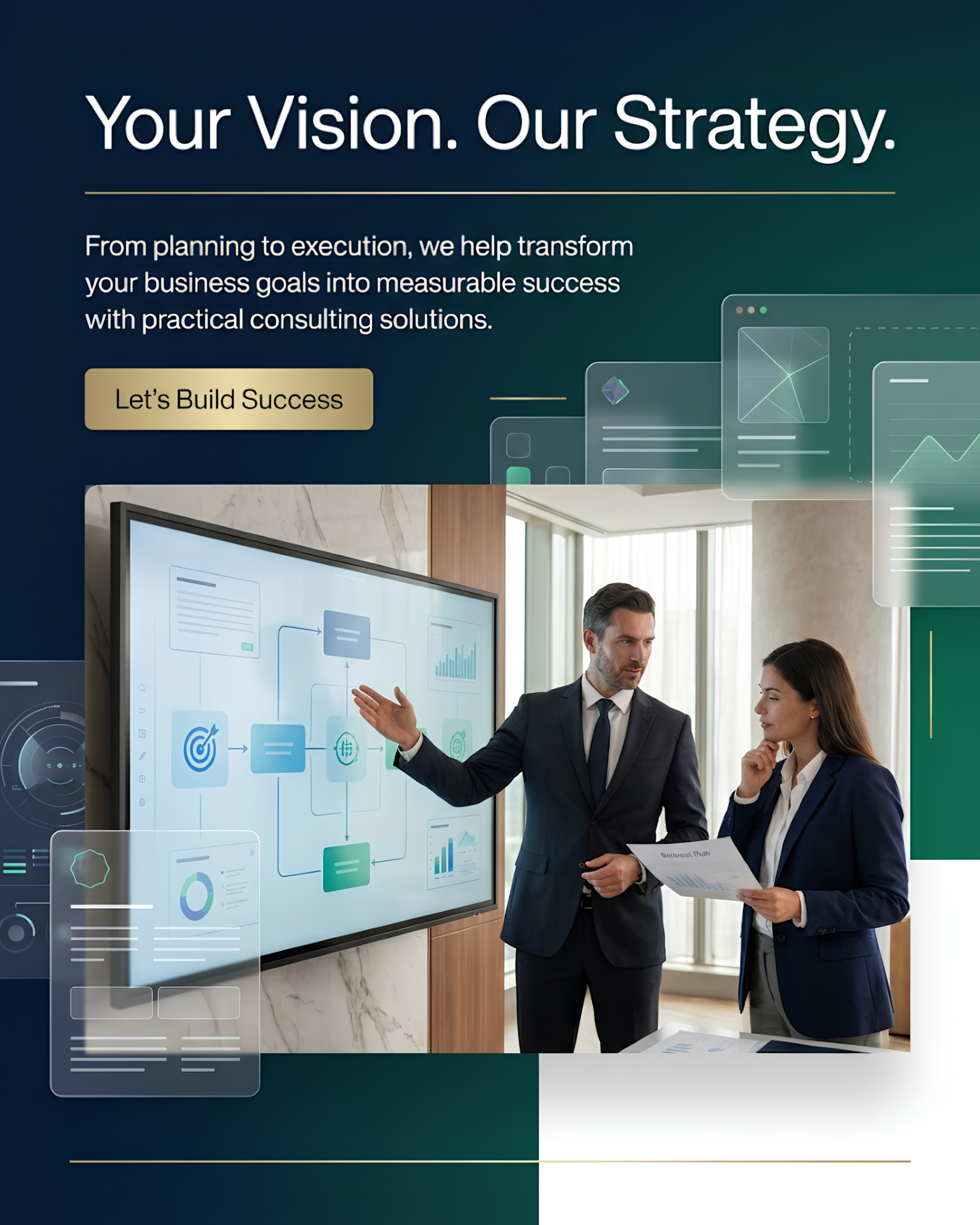 Strategic Insights Posts content for Business Consulting social media automation