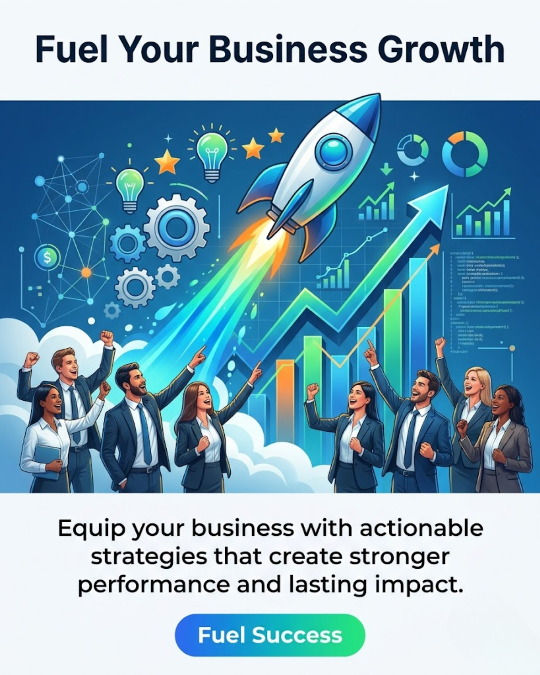 Service Offering Promotion content for Business Consulting social media automation