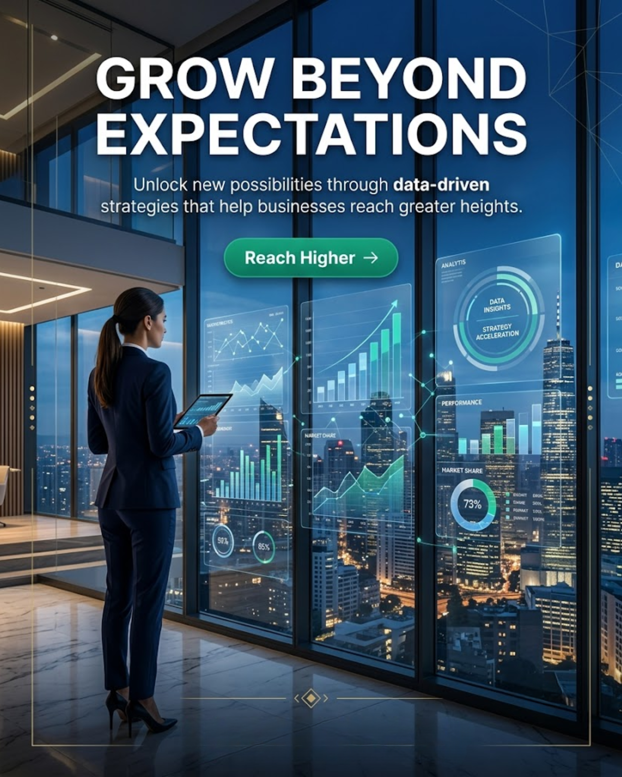 Actionable Business Insights content for Business Consulting social media automation