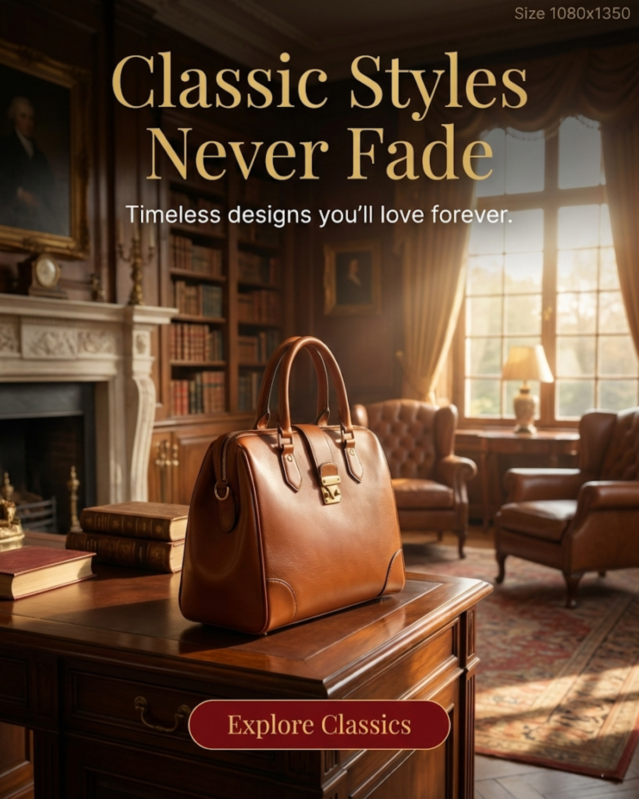 Designer handbag content for accessories & bags social media automation