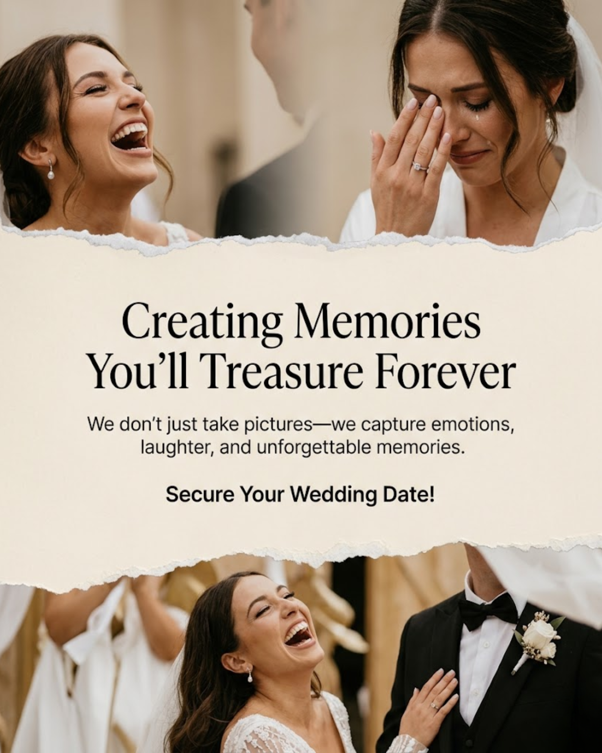 Cinematic wedding film clip frame for wedding photographers social media automation