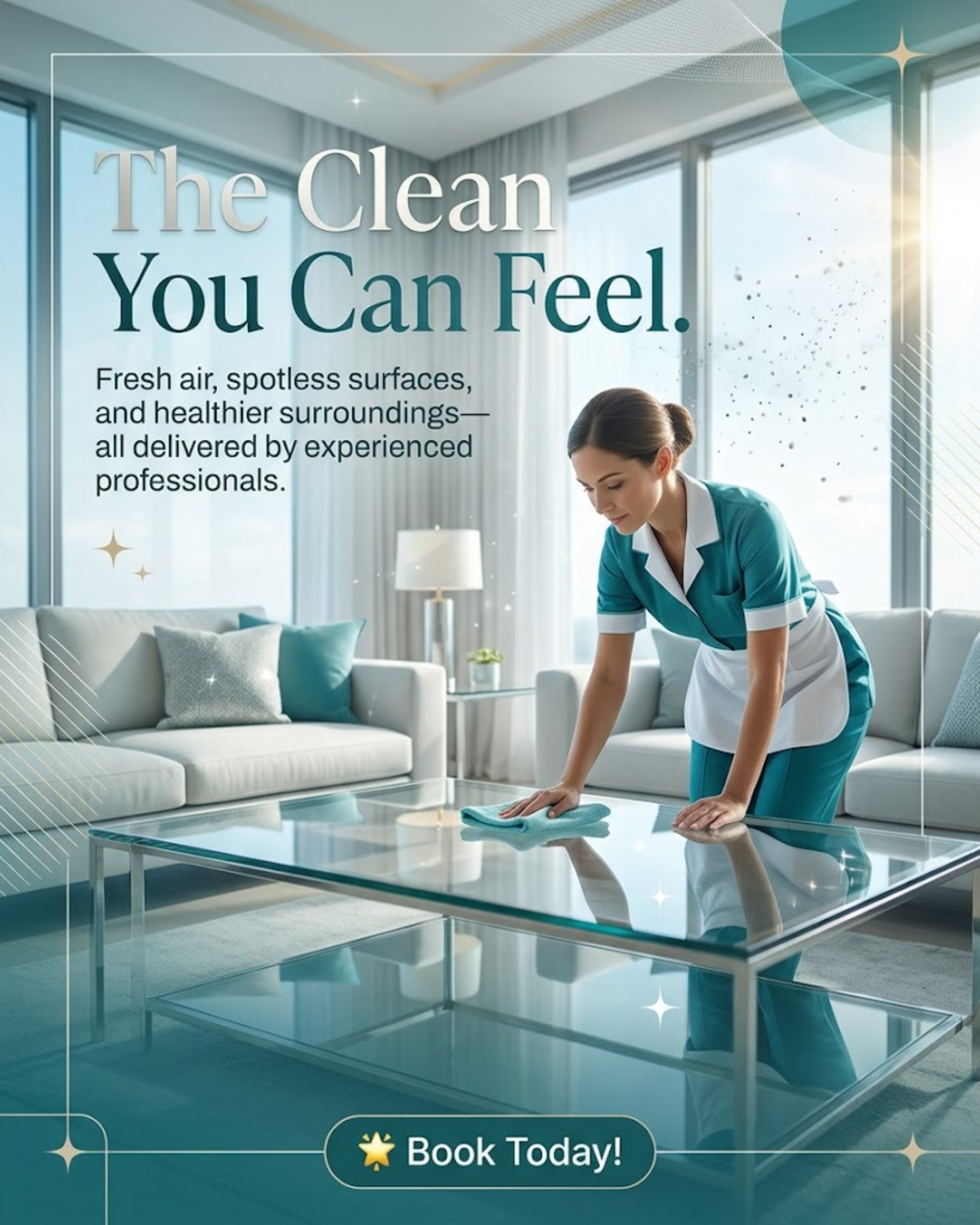 Spring cleaning discount offer post for social media automation