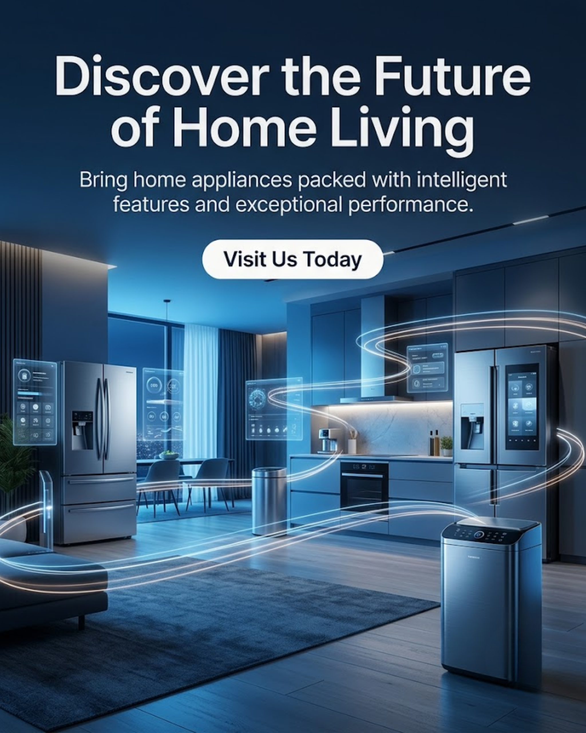 Smart TV cinema content for electronics & appliances social media automation