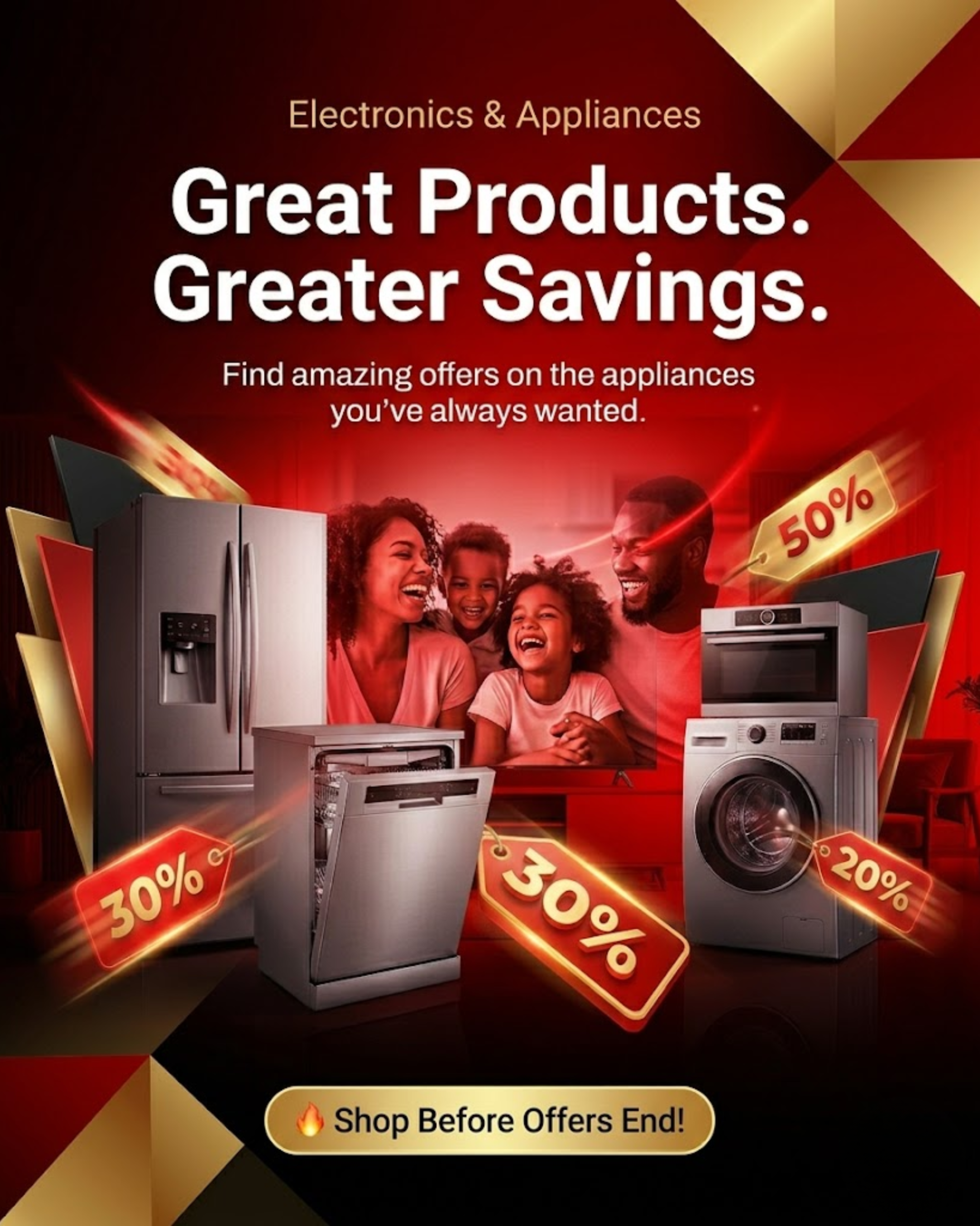 Energy efficient refrigerator content for electronics & appliances social media automation