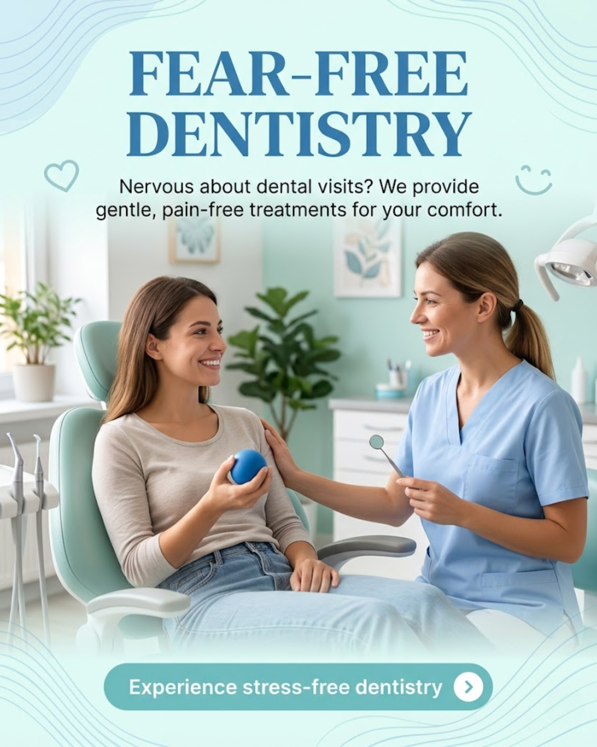Oral hygiene flossing brush care tips for dentist social media automation