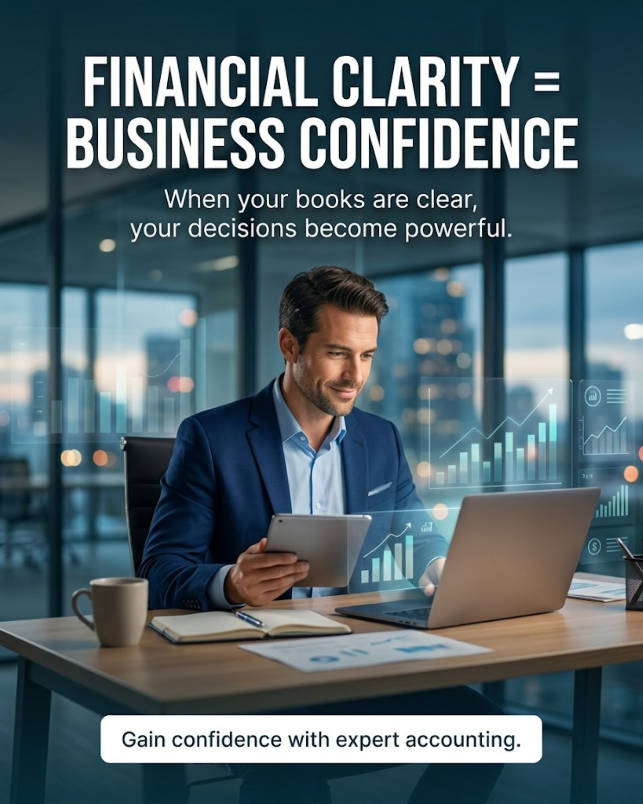 Financial document management content for accounting firm social media automation