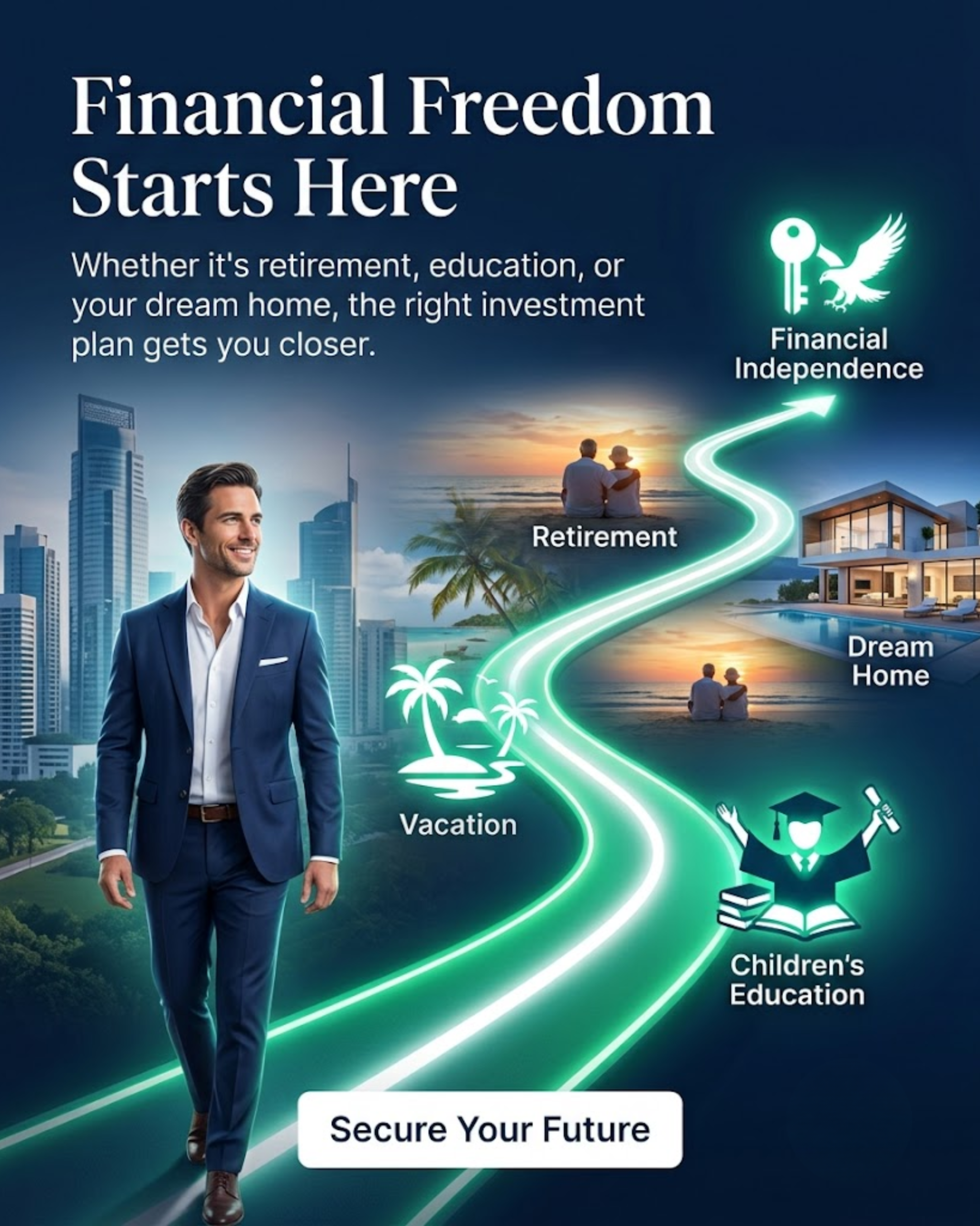 Market Highlight Posts content for Mutual Fund Advisory social media automation