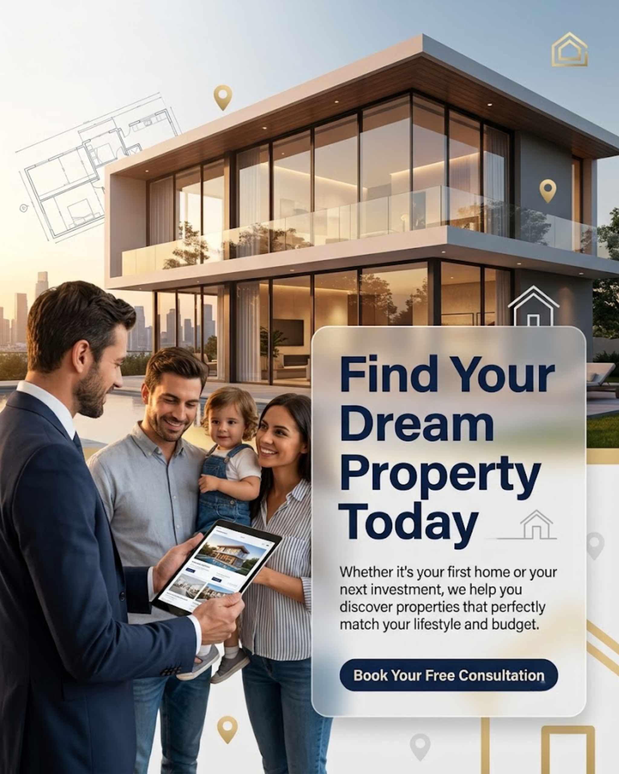 Home Inspection Posts content for Property Consultant social media automation