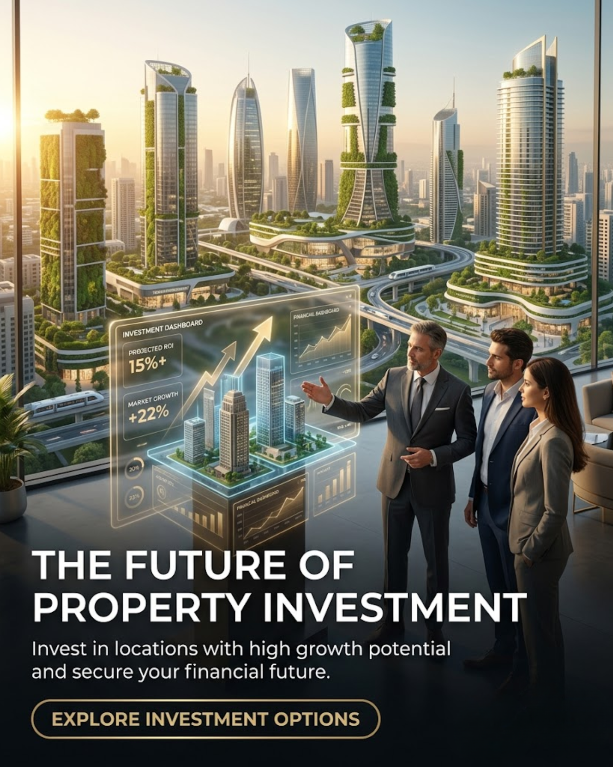 Commercial Real Estate Promotion content for Property Consultant social media automation