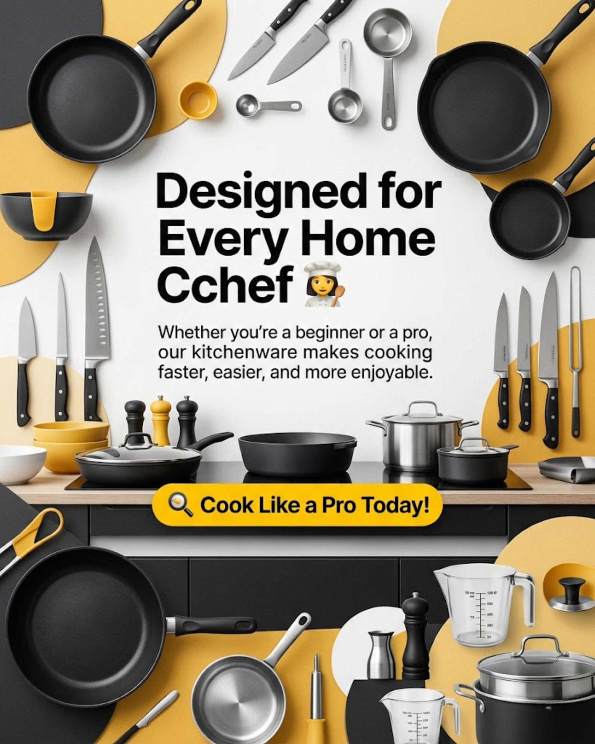 Tableware styling content for kitchenware social media automation