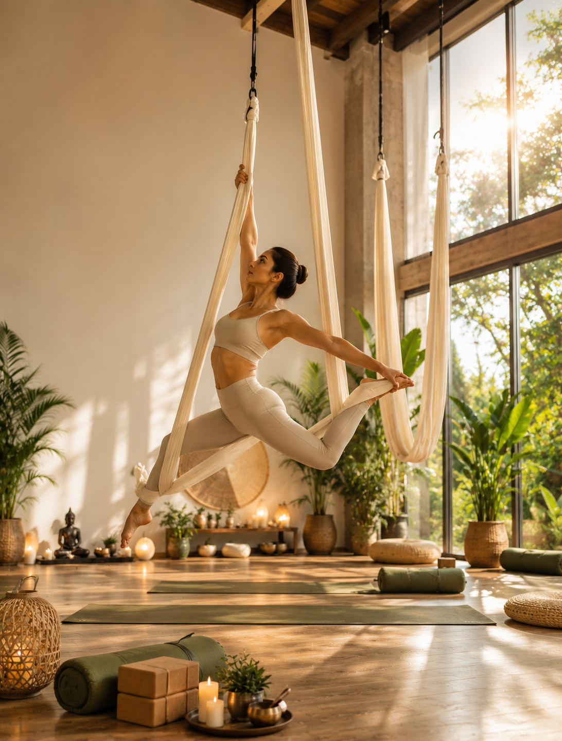 Class schedule display content for yoga centre social media automation