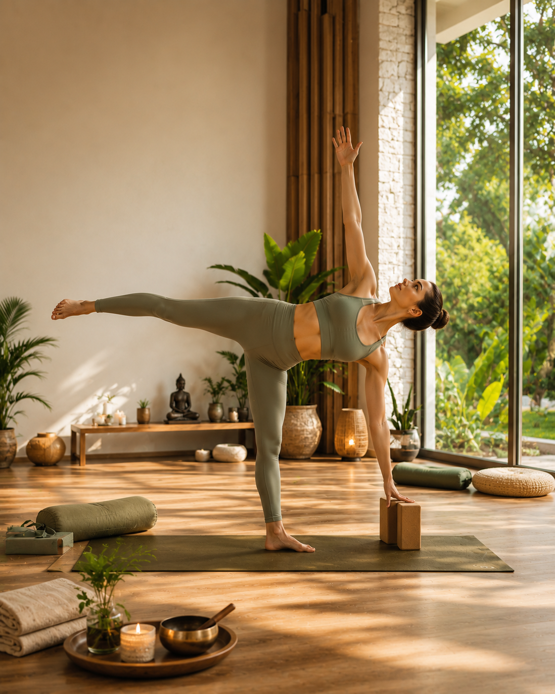 Workshop and retreat content for yoga centre social media automation
