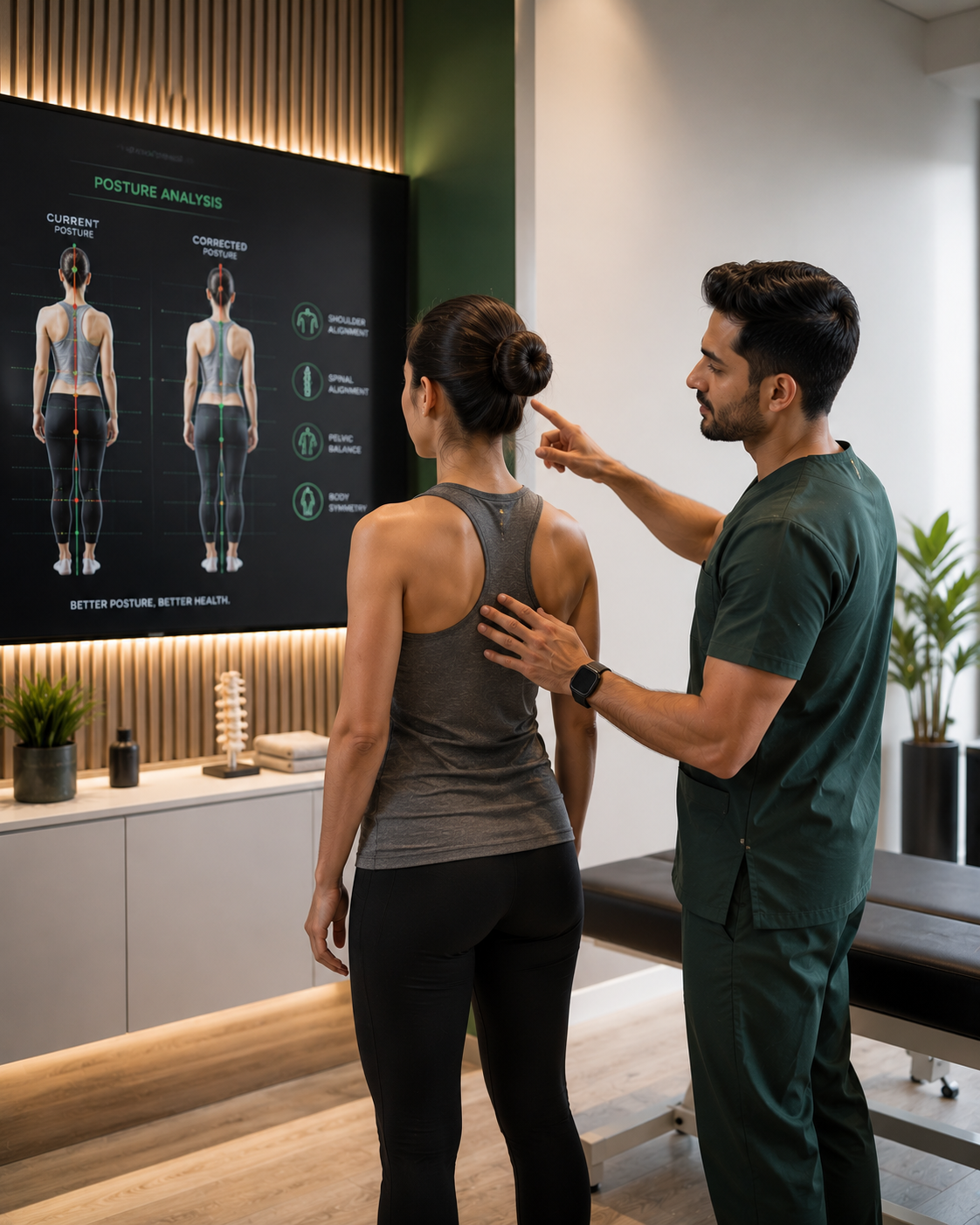 Cozy physiotheraphy interior promoted through automated social media content