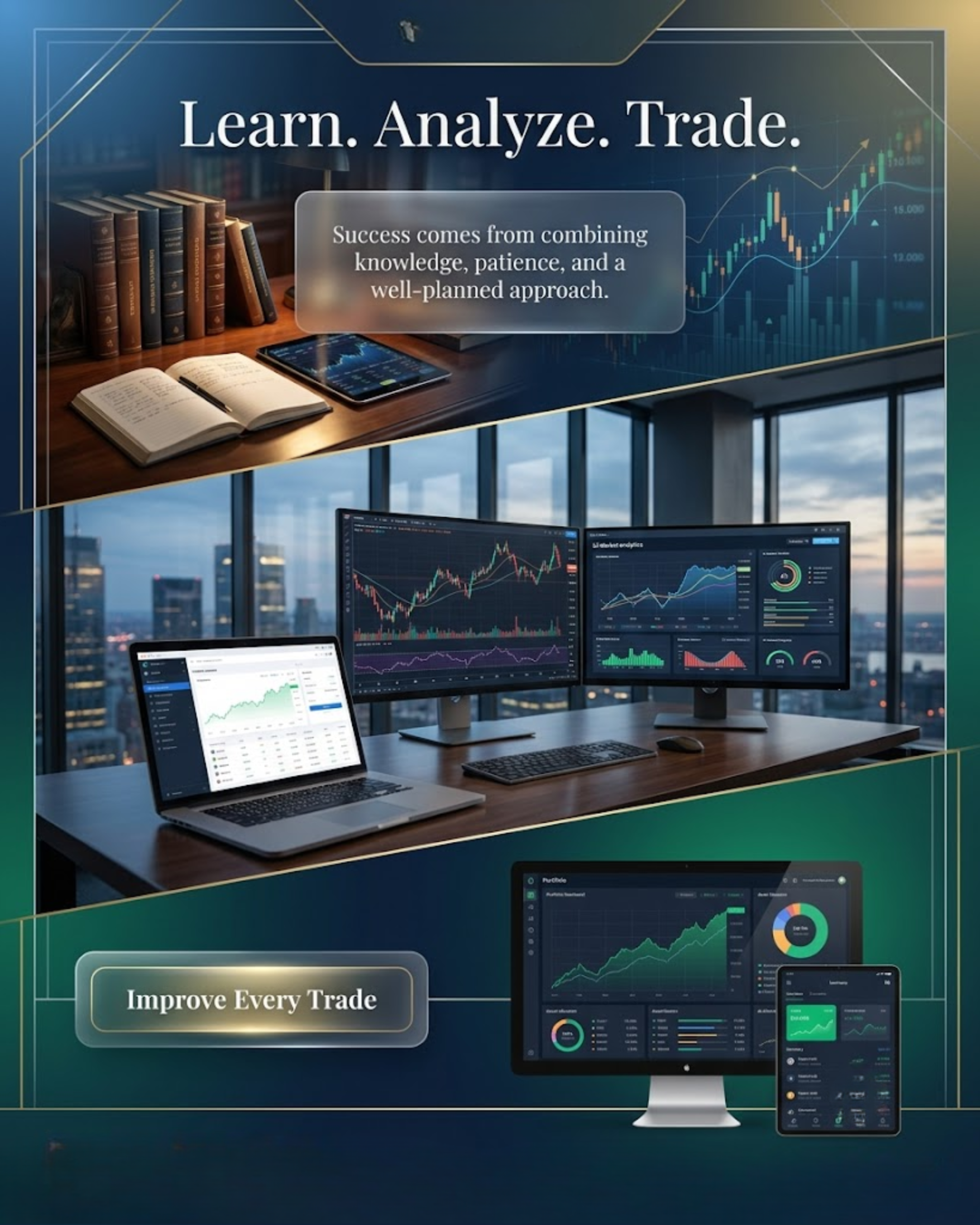 Investment Advisory Content content for Stock & Crypto Trading social media automation