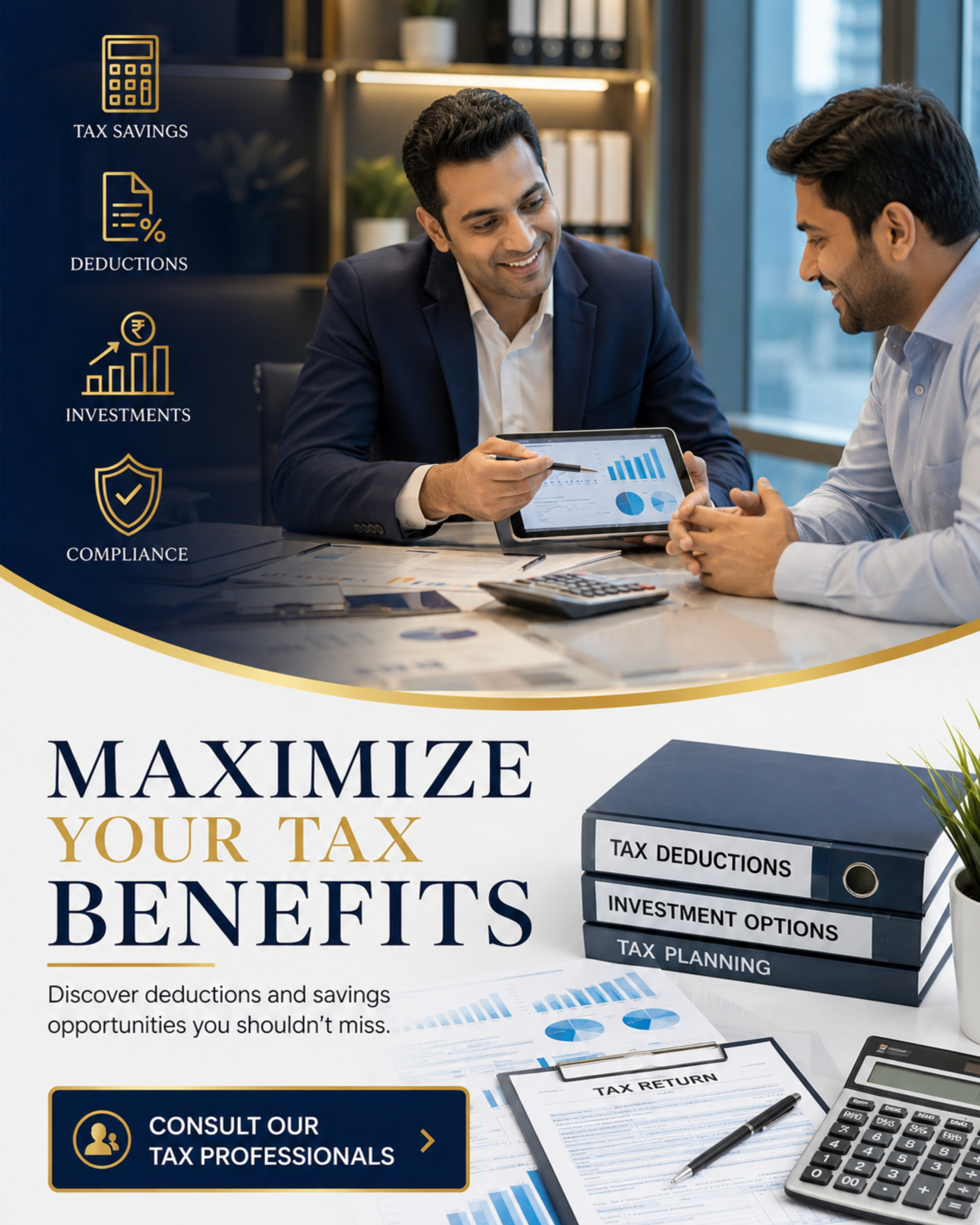 CA and Tax Service Showcase content for CA_GST social media automation