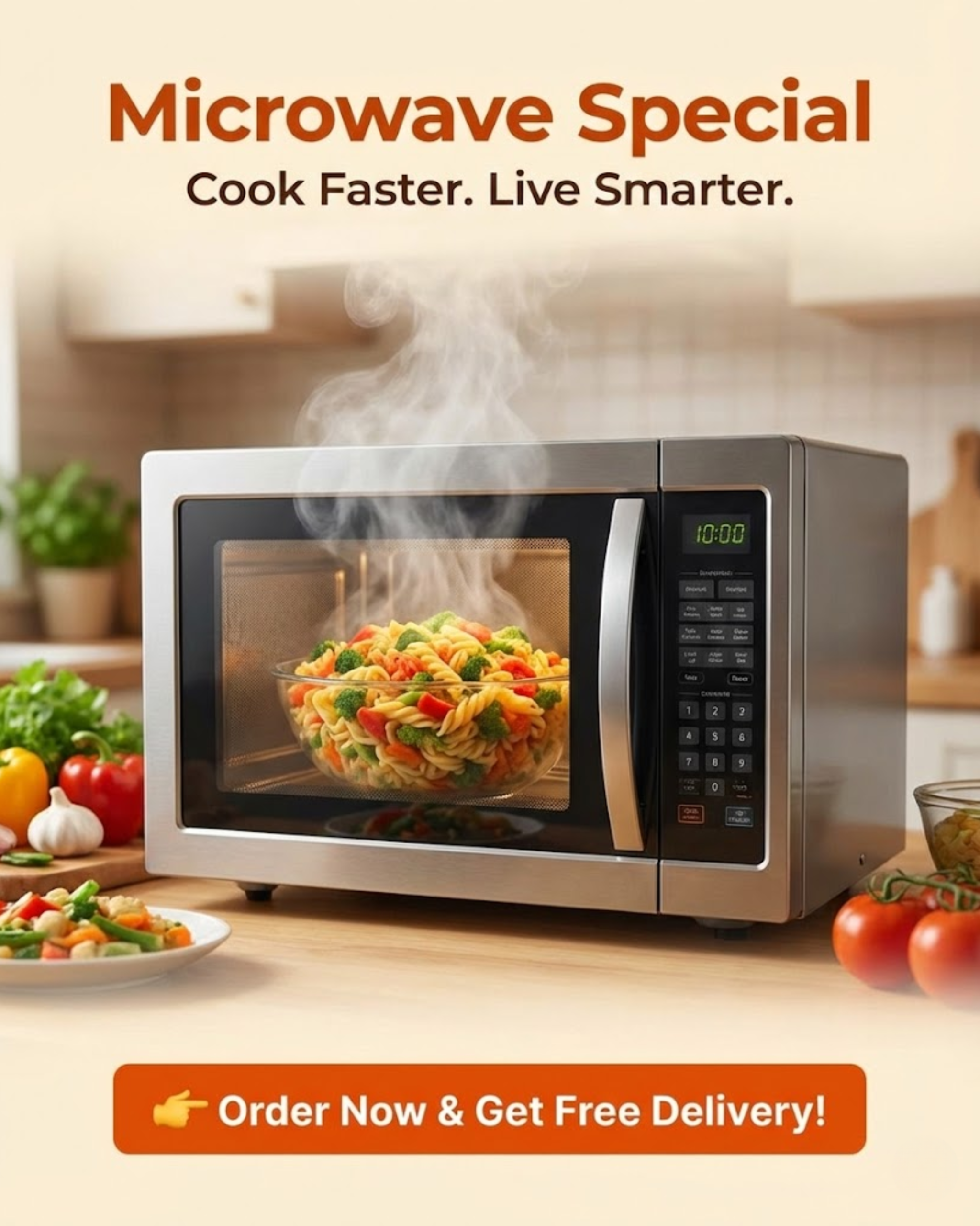 Microwave special content for social media automation
