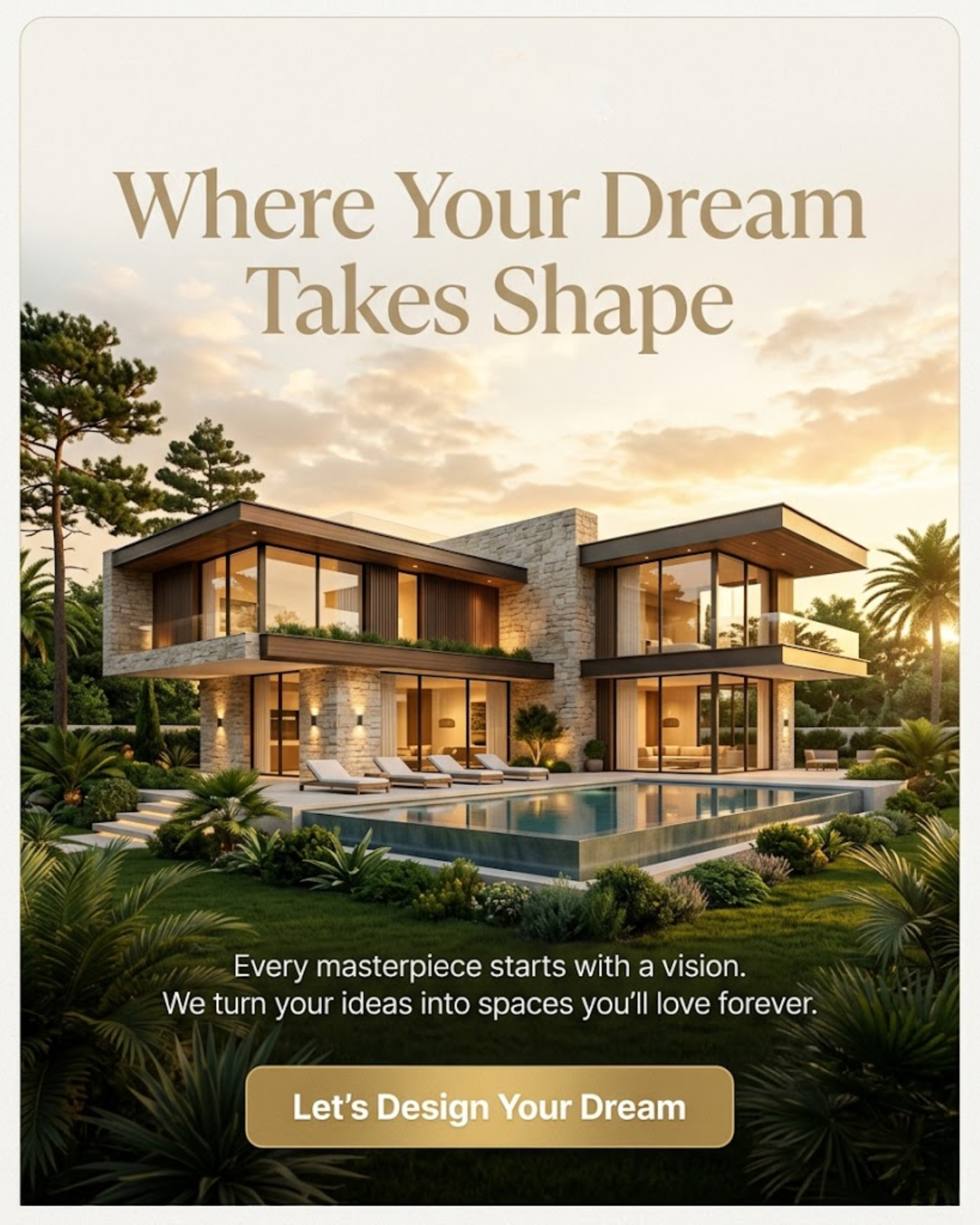 Architecture interior content for architecture social media automation