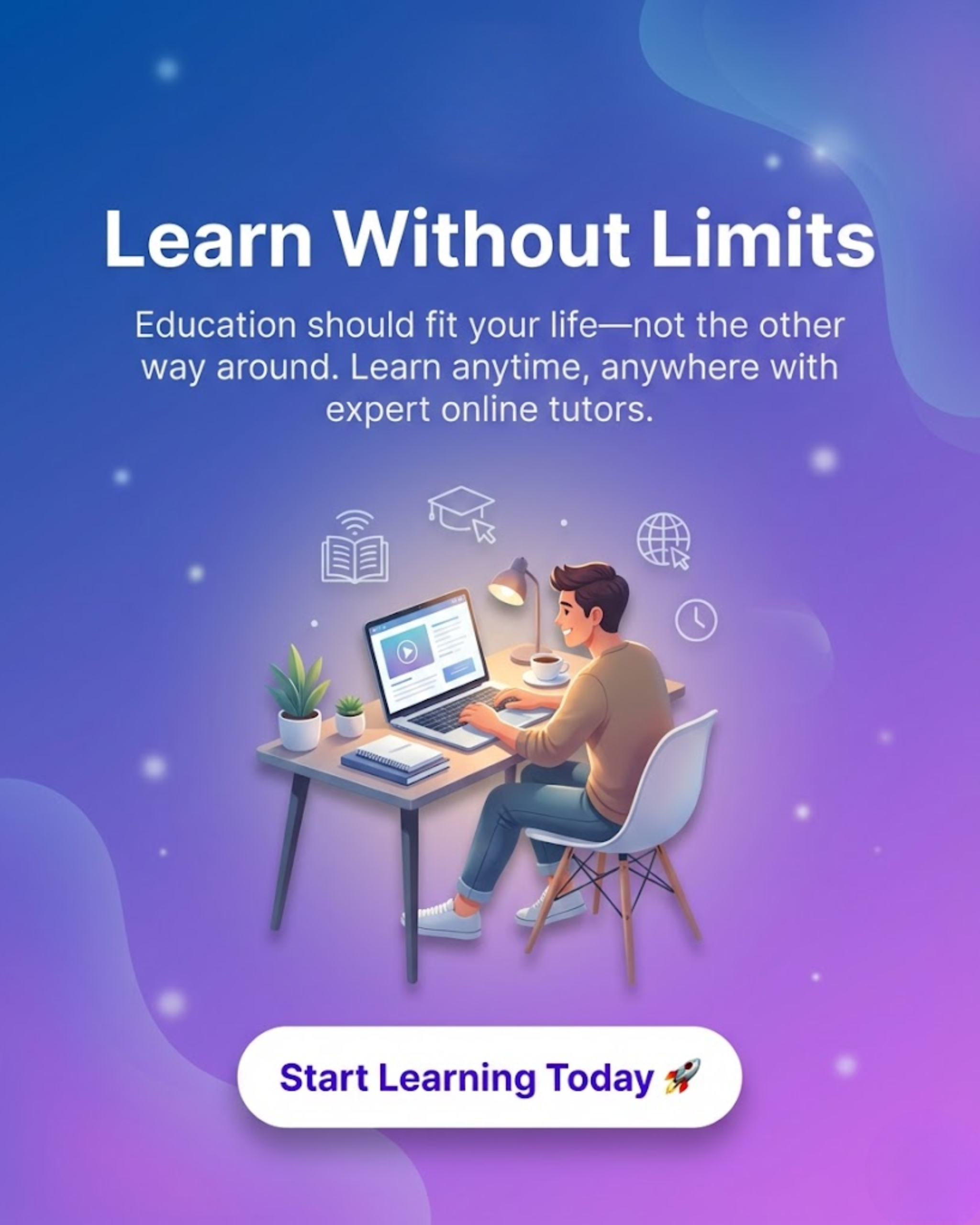 Virtual classroom content for tutor social media automation