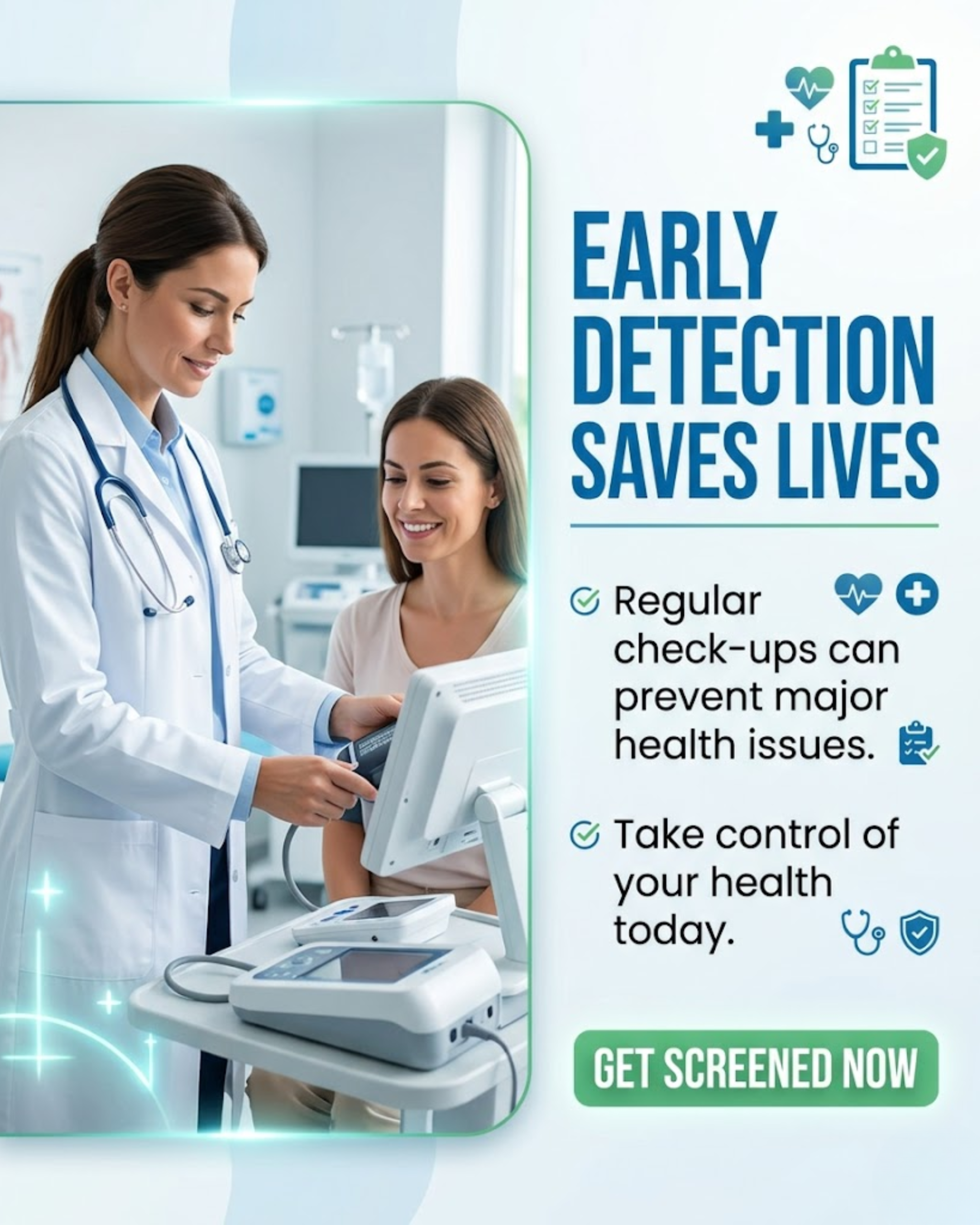 Professional clinical treatments social media content ideas for hospital and clinic social media automation