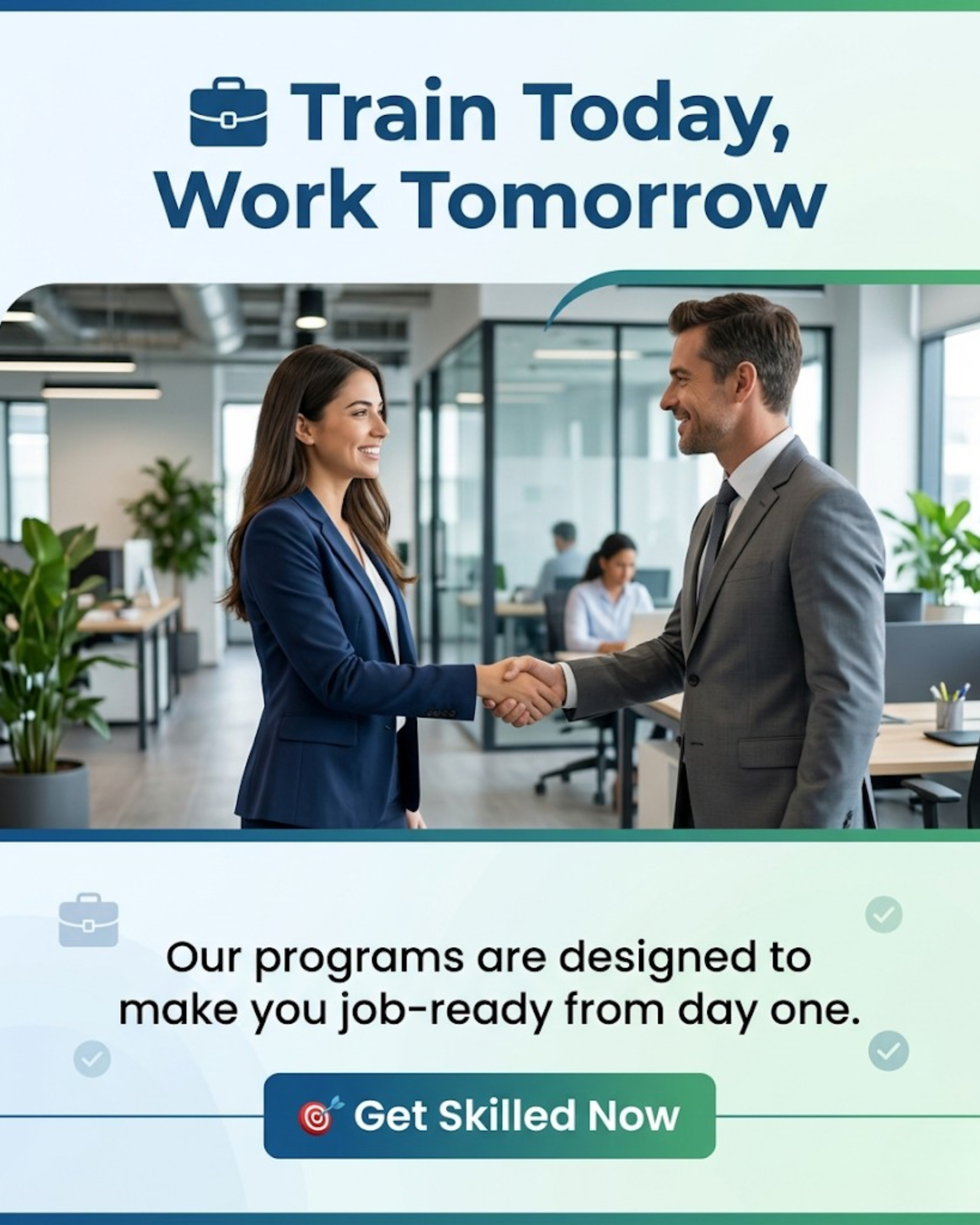 Project work content for training center social media automation
