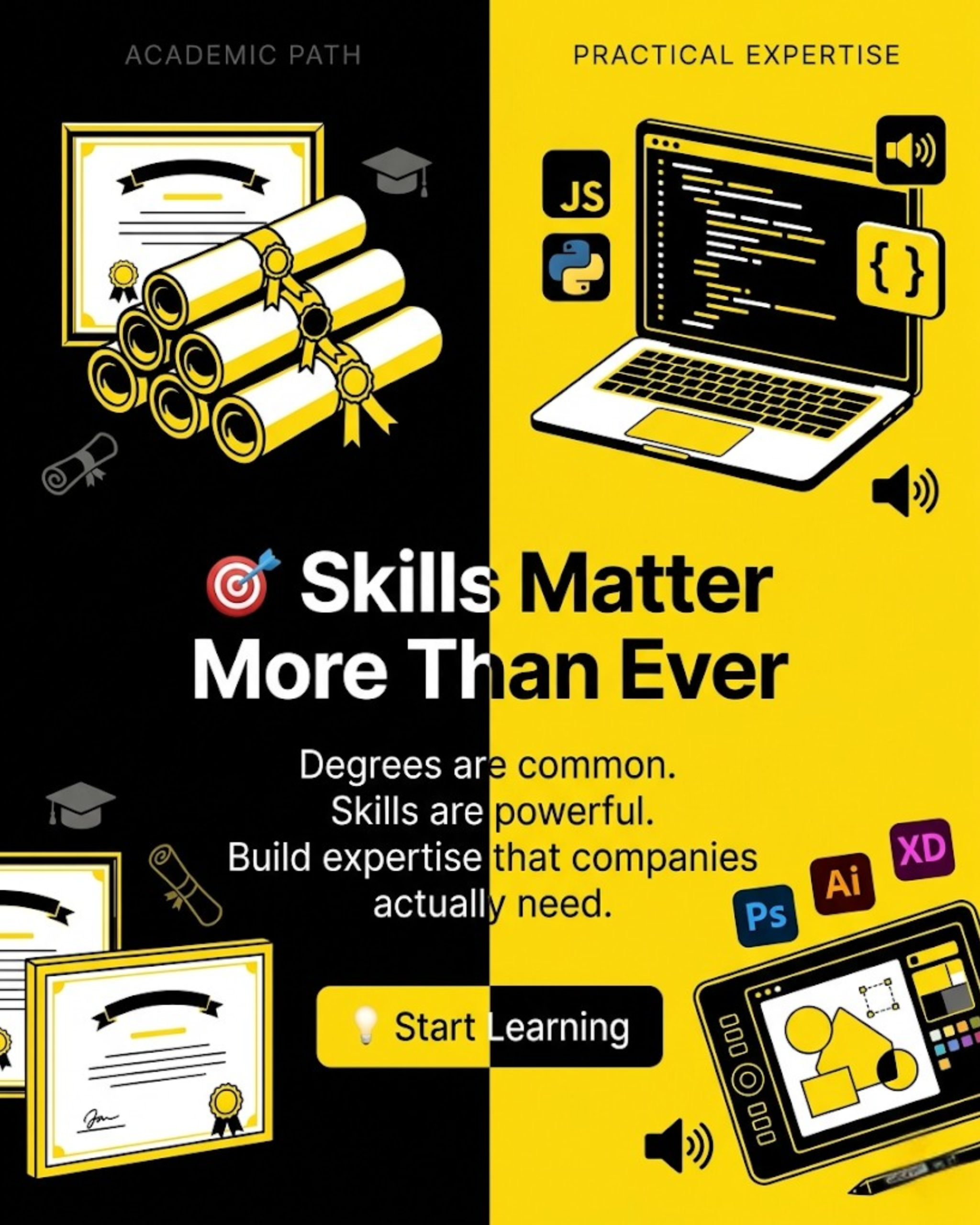 Placement success content for training center social media automation